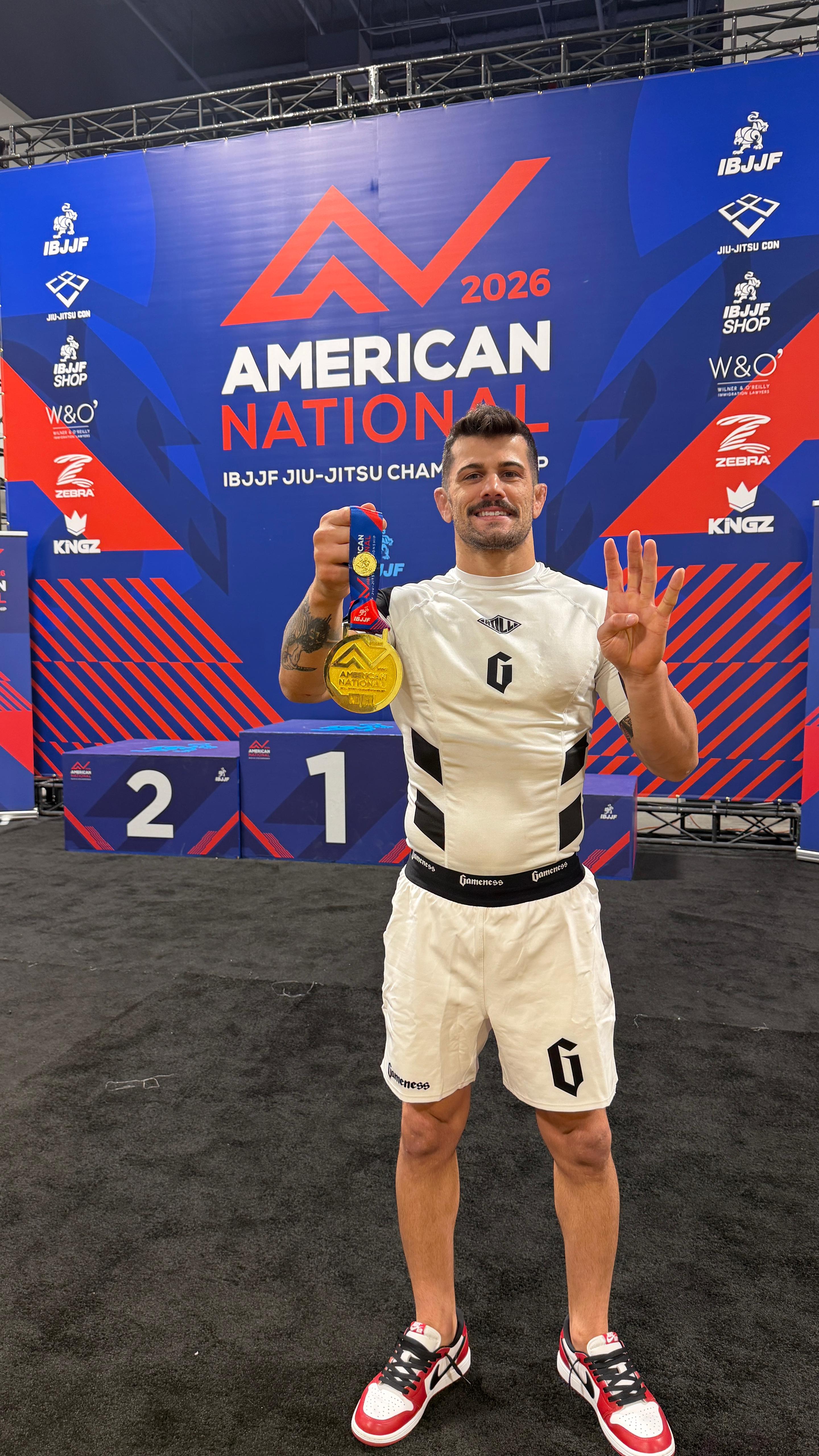 Gabriel Marangoni with his 4th No-Gi American Nationals gold medal